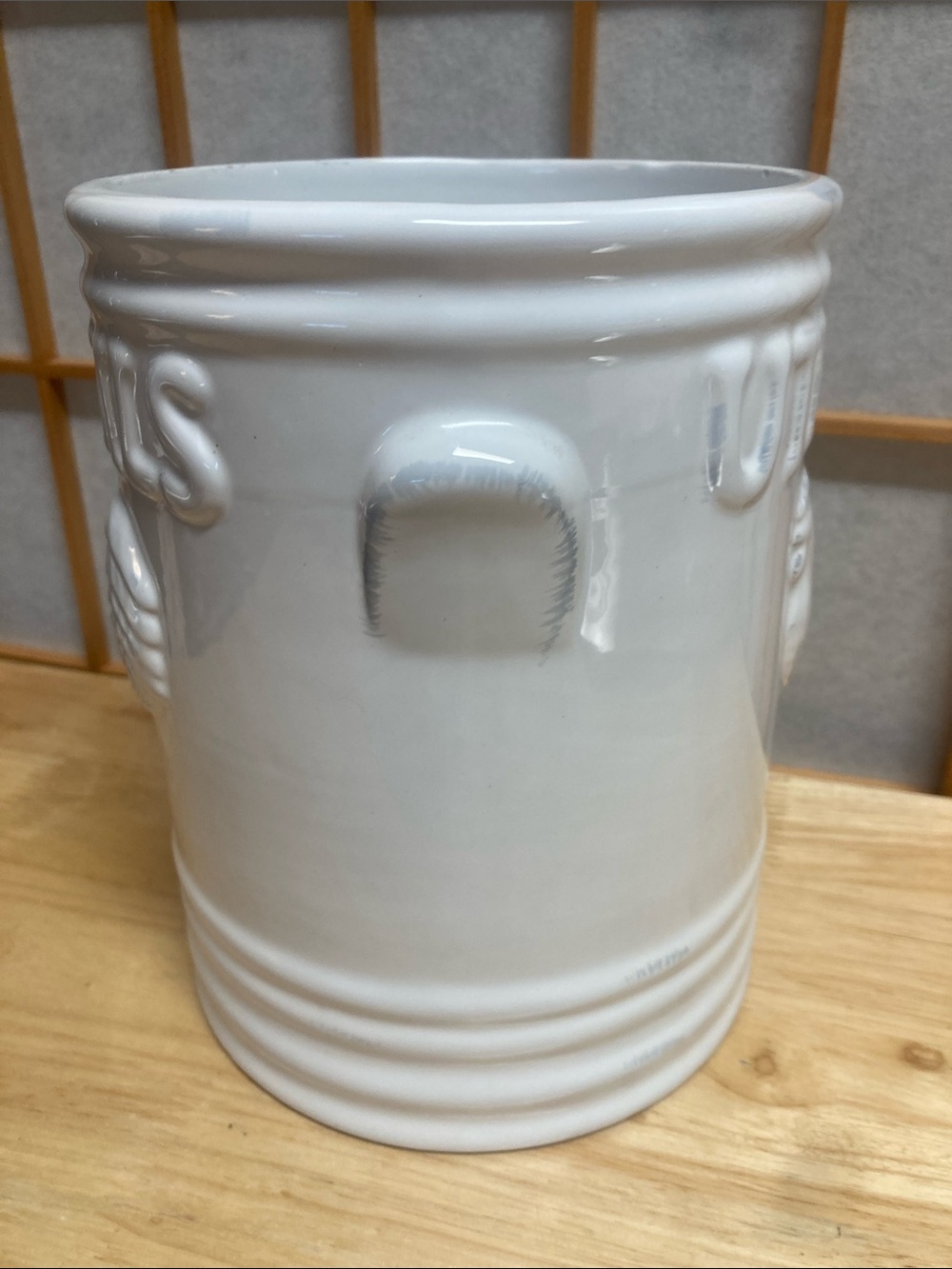 Vintage Rooster Collection Farmhouse Ceramic Utensil Holder Crock - Picture 2 of 10